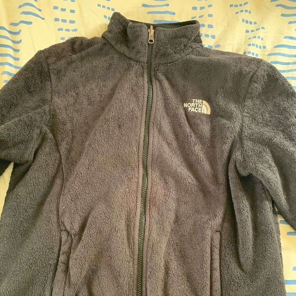 Black North Face fleece jacket